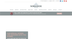 Desktop Screenshot of hotelnormandiela.com